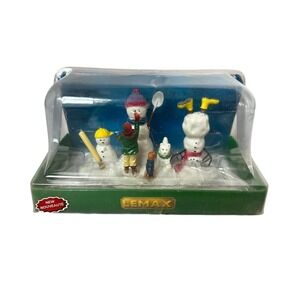 Lemax " New Friends to‎ play with " NIb Discontinued Vail Village Collection